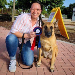 winning nosework handler and dog