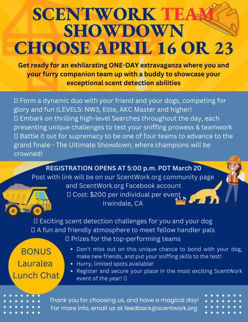 A flyer about the registration