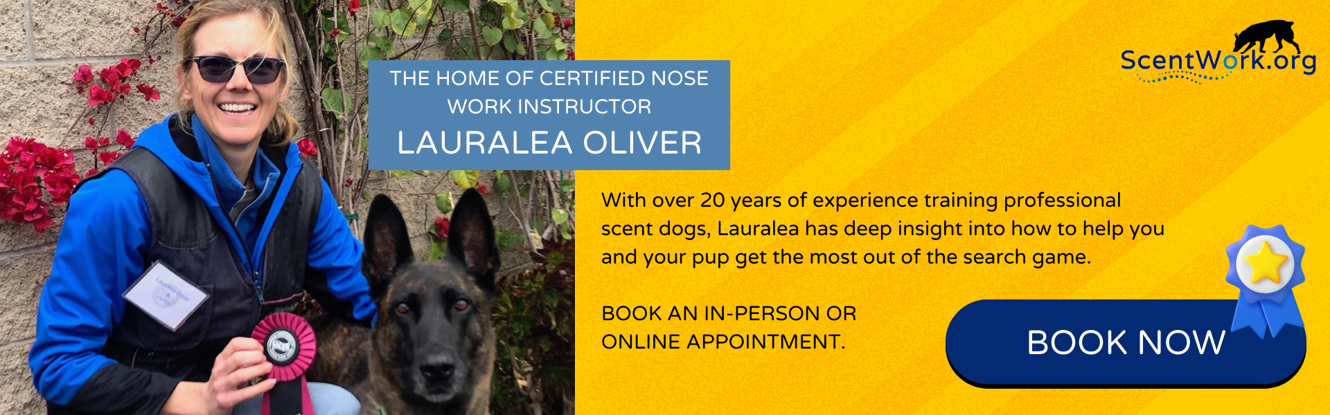 Certified Nose Work Instructor Lauralea Oliver